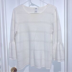 Ivory Flare Sleeve Sweater